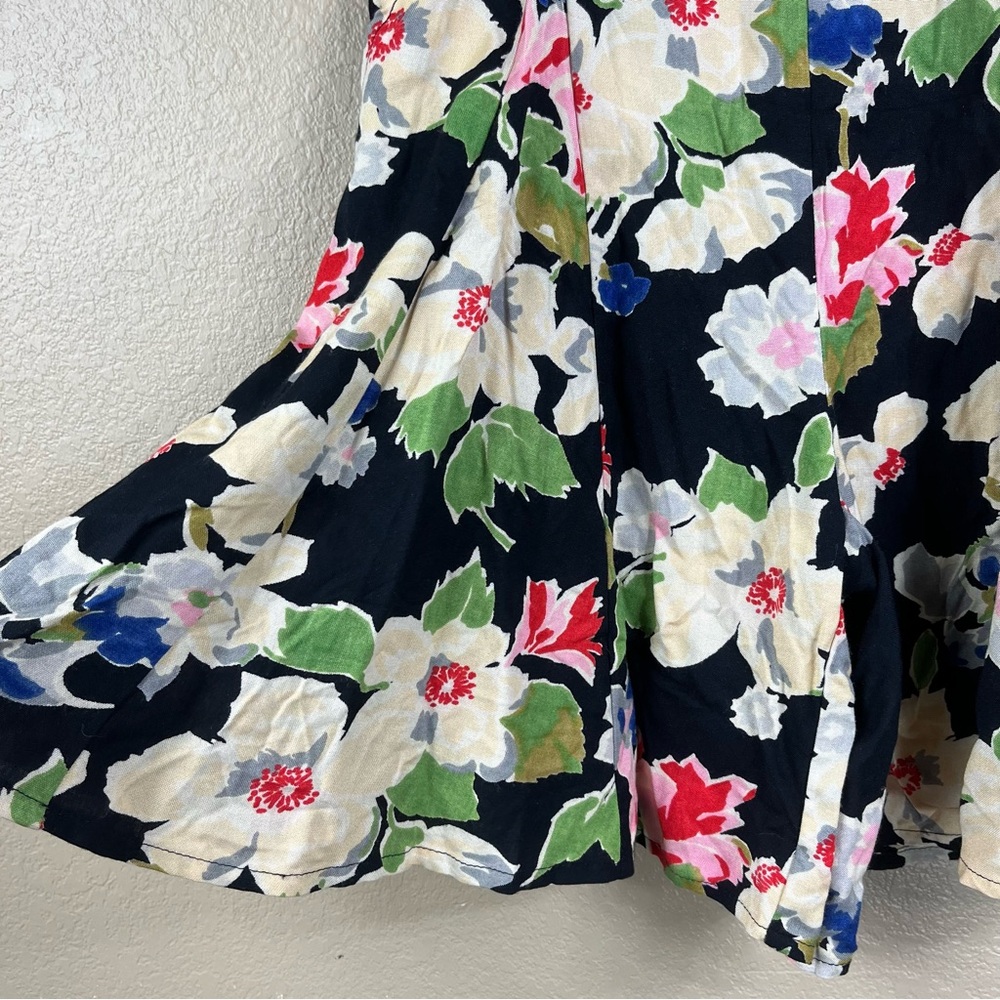Kimchi Blue Floral High Waisted Culotte Shorts. - Picture 6 of 8